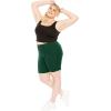 imageSTRETCH IS COMFORT Womens Plus Size Cotton Biker Shorts  Cotton  XLarge  7XHunter Green