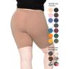 imageSTRETCH IS COMFORT Womens Plus Size Cotton Biker Shorts  Cotton  XLarge  7XMocha