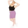 imageSTRETCH IS COMFORT Womens Plus Size Cotton Biker Shorts  Cotton  XLarge  7XOrchid Purple