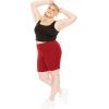 imageSTRETCH IS COMFORT Womens Plus Size Cotton Biker Shorts  Cotton  XLarge  7XRed