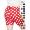 imageSTRETCH IS COMFORT Womens Plus Size Cotton Biker Shorts  Cotton  XLarge  7XRed White Polkadot