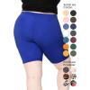 imageSTRETCH IS COMFORT Womens Plus Size Cotton Biker Shorts  Cotton  XLarge  7XRoyal Blue