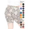 imageSTRETCH IS COMFORT Womens Plus Size Cotton Biker Shorts  Cotton  XLarge  7XSnake