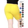 imageSTRETCH IS COMFORT Womens Plus Size Cotton Biker Shorts  Cotton  XLarge  7XYellow