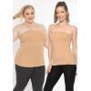 imageSTRETCH IS COMFORT Womens Plus Size Tube Top  X Small to 5XBeige