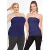 imageSTRETCH IS COMFORT Womens Plus Size Tube Top  X Small to 5XNavy Blue
