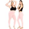 imageSTRETCH IS COMFORT Womens Ultra Buttery Smooth Cotton Leggings  Small to 5XLight Pink