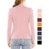 imageWomens Mock Turtle Neck Top Light Mauve 2X