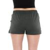 imageWomens and Plus Oh So Soft VNotch Shorts  Small  3XCharcoal Gray