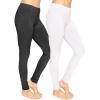 imageSTRETCH IS COMFORT Womens Ultra Buttery Smooth Cotton Leggings  Small to 5XBlack White