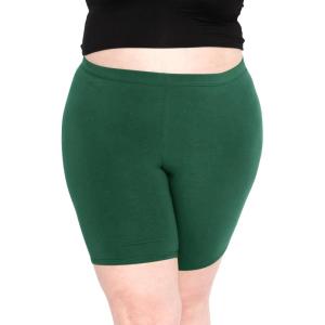 imageSTRETCH IS COMFORT Womens Plus Size Cotton Biker Shorts  Cotton  XLarge  7XHunter Green