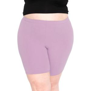 imageSTRETCH IS COMFORT Womens Plus Size Cotton Biker Shorts  Cotton  XLarge  7XOrchid Purple