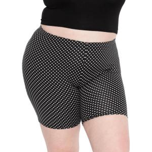 imageSTRETCH IS COMFORT Womens Plus Size Cotton Biker Shorts  Cotton  XLarge  7XPolka Dot
