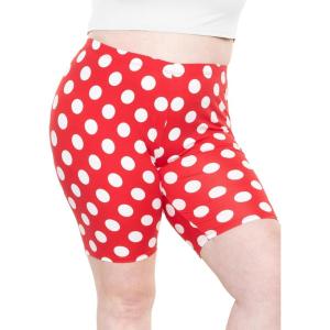 imageSTRETCH IS COMFORT Womens Plus Size Cotton Biker Shorts  Cotton  XLarge  7XRed White Polkadot