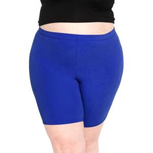 imageSTRETCH IS COMFORT Womens Plus Size Cotton Biker Shorts  Cotton  XLarge  7XRoyal Blue