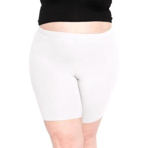 imageSTRETCH IS COMFORT Womens Plus Size Cotton Biker Shorts  Cotton  XLarge  7XWhite