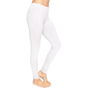 imageSTRETCH IS COMFORT Womens Ultra Buttery Smooth Cotton Leggings  Small to 5XWhite