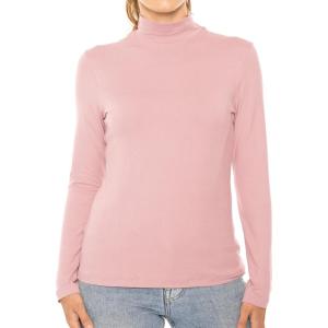 imageWomens Mock Turtle Neck Top Light Mauve 2X