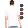 imageSTRETCH IS COMFORT Mens Cotton Mock Neck Short Sleeve ampamp Cuffed Long Sleeve TopWhite