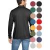 imageSTRETCH IS COMFORT Mens Oh So Soft Mock Neck Long Sleeve Shirt Perfect for Casual Wear Stylish Classic Fit  Small5XBlack