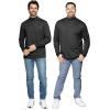 imageSTRETCH IS COMFORT Mens Oh So Soft Mock Neck Long Sleeve Shirt Perfect for Casual Wear Stylish Classic Fit  Small5XBlack