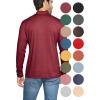 imageSTRETCH IS COMFORT Mens Oh So Soft Mock Neck Long Sleeve Shirt Perfect for Casual Wear Stylish Classic Fit  Small5XBurgundy
