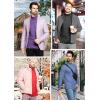 imageSTRETCH IS COMFORT Mens Oh So Soft Mock Neck Long Sleeve Shirt Perfect for Casual Wear Stylish Classic Fit  Small5XDark Mauve