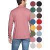 imageSTRETCH IS COMFORT Mens Oh So Soft Mock Neck Long Sleeve Shirt Perfect for Casual Wear Stylish Classic Fit  Small5XDark Mauve