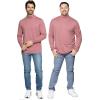 imageSTRETCH IS COMFORT Mens Oh So Soft Mock Neck Long Sleeve Shirt Perfect for Casual Wear Stylish Classic Fit  Small5XDark Mauve