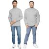 imageSTRETCH IS COMFORT Mens Oh So Soft Mock Neck Long Sleeve Shirt Perfect for Casual Wear Stylish Classic Fit  Small5XHeather Gray