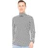 imageSTRETCH IS COMFORT Mens Oh So Soft Mock Neck Long Sleeve Shirt Perfect for Casual Wear Stylish Classic Fit  Small5XHoundstooth