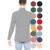 imageSTRETCH IS COMFORT Mens Oh So Soft Mock Neck Long Sleeve Shirt Perfect for Casual Wear Stylish Classic Fit  Small5XHoundstooth