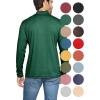 imageSTRETCH IS COMFORT Mens Oh So Soft Mock Neck Long Sleeve Shirt Perfect for Casual Wear Stylish Classic Fit  Small5XHunter Green