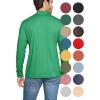 imageSTRETCH IS COMFORT Mens Oh So Soft Mock Neck Long Sleeve Shirt Perfect for Casual Wear Stylish Classic Fit  Small5XKelly Green