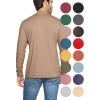 imageSTRETCH IS COMFORT Mens Oh So Soft Mock Neck Long Sleeve Shirt Perfect for Casual Wear Stylish Classic Fit  Small5XMocha