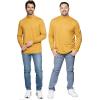 imageSTRETCH IS COMFORT Mens Oh So Soft Mock Neck Long Sleeve Shirt Perfect for Casual Wear Stylish Classic Fit  Small5XMustard Yellow