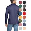imageSTRETCH IS COMFORT Mens Oh So Soft Mock Neck Long Sleeve Shirt Perfect for Casual Wear Stylish Classic Fit  Small5XNavy Blue