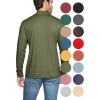 imageSTRETCH IS COMFORT Mens Oh So Soft Mock Neck Long Sleeve Shirt Perfect for Casual Wear Stylish Classic Fit  Small5XOlive Green