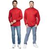 imageSTRETCH IS COMFORT Mens Oh So Soft Mock Neck Long Sleeve Shirt Perfect for Casual Wear Stylish Classic Fit  Small5XRed