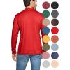 imageSTRETCH IS COMFORT Mens Oh So Soft Mock Neck Long Sleeve Shirt Perfect for Casual Wear Stylish Classic Fit  Small5XRed