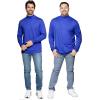imageSTRETCH IS COMFORT Mens Oh So Soft Mock Neck Long Sleeve Shirt Perfect for Casual Wear Stylish Classic Fit  Small5XRoyal Blue