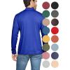 imageSTRETCH IS COMFORT Mens Oh So Soft Mock Neck Long Sleeve Shirt Perfect for Casual Wear Stylish Classic Fit  Small5XRoyal Blue