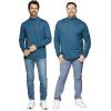 imageSTRETCH IS COMFORT Mens Oh So Soft Mock Neck Long Sleeve Shirt Perfect for Casual Wear Stylish Classic Fit  Small5XTeal