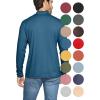 imageSTRETCH IS COMFORT Mens Oh So Soft Mock Neck Long Sleeve Shirt Perfect for Casual Wear Stylish Classic Fit  Small5XTeal
