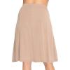 imageSTRETCH IS COMFORT Womens Comfortable Flowy Airy ALine Knee Length Light Weight SkirtBeige