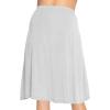imageSTRETCH IS COMFORT Womens Comfortable Flowy Airy ALine Knee Length Light Weight SkirtHeather Gray