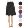 imageSTRETCH IS COMFORT Womens and Plus Size Ultra Flex ALine Knee Length SkirtBlack