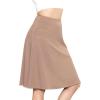 imageSTRETCH IS COMFORT Womens and Plus Size Ultra Flex ALine Knee Length SkirtMocha