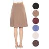 imageSTRETCH IS COMFORT Womens and Plus Size Ultra Flex ALine Knee Length SkirtMocha