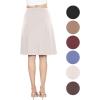 imageSTRETCH IS COMFORT Womens and Plus Size Ultra Flex ALine Knee Length SkirtOffwhite